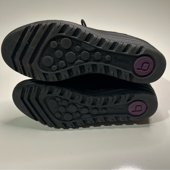 Bionica Boots Shoes Geneva Women’s 10M Brown Black Leather Wedge Heels Faux Fur - Picture 12 of 13